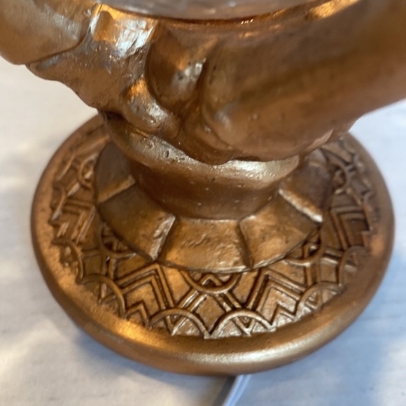 NWT & Vintage LED Lighted Glass Magic Ball in Gold Hand - Picture 3 of 11